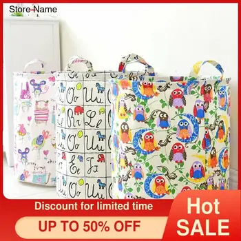 Japan and South Korea Home Storage Cotton Linen Dirty Clothes Storage Basket Graffiti Letter Owl Folding Fabric Waterproof
Japan and South Korea Home Storage Cotton Linen Dirty Clothes Storage Basket Graffiti Letter Owl Folding Fabric Waterproof