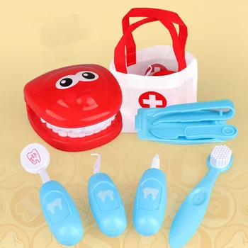 9Pcs Pretend Play Toy Dentist Check Teeth Model Set Kit Educational Role Play Simulation Learing Toys For Children Kids
9Pcs Pretend Play Toy Dentist Check Teeth Model Set Kit Educational Role Play Simulation Learing Toys For Children Kids