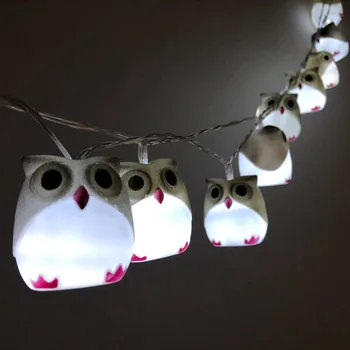 1.65m Lights String Battery Powered 10 LED Cartoon Owl Shape Party Garden Decor Owl lamp Lights String Outdoor Decoration F1217
1.65m Lights String Battery Powered 10 LED Cartoon Owl Shape Party Garden Decor Owl lamp Lights String Outdoor Decoration F1217