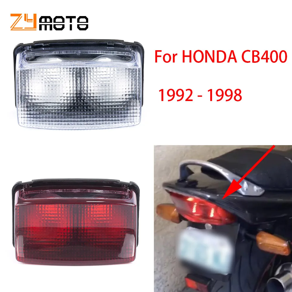 

Motorcycle Tail Rear Brake Light Stop Light Lamp Cap Cover Shell For HONDA CB400 1992 1993 1994 1995 1996 1997 1998 CB 400