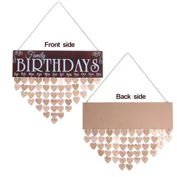 Nordic Style Famliy and Friends Birthdays and Celebrations Reminder Calendar Wooden DIY Calendar Birthday Anniversary Reminder 
Nordic Style Famliy and Friends Birthdays and Celebrations Reminder Calendar Wooden DIY Calendar Birthday Anniversary Reminder