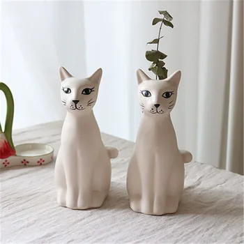 European Style Matte White Ceramic Hand Painted Egyptian Cats Vase Creative Living Room Flower Receptacle Decoration X2402
European Style Matte White Ceramic Hand Painted Egyptian Cats Vase Creative Living Room Flower Receptacle Decoration X2402