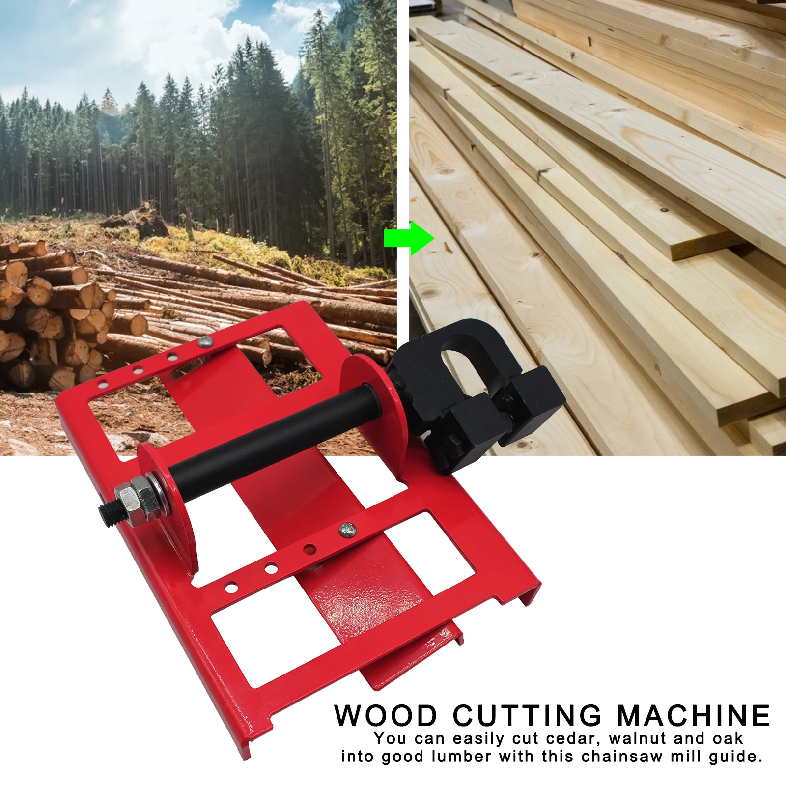 Mini Chainsaw Mill Lumber Cutting Guide Bar Saw Wood Timber Chainsaw Attachment Cut Guide Milling Cutter For Builders
Mini Chainsaw Mill Lumber Cutting Guide Bar Saw Wood Timber Chainsaw Attachment Cut Guide Milling Cutter For Builders