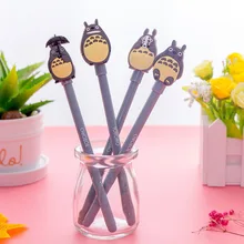Korean creative gel pens stationery cartoon cute gray cat black neutral pen Office & School Supplies(China)