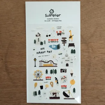 amusement park cutting dies stickers Korea Suatelier happy day scrapbooking sticker pack notebook decoration paper material
amusement park cutting dies stickers Korea Suatelier happy day scrapbooking sticker pack notebook decoration paper material