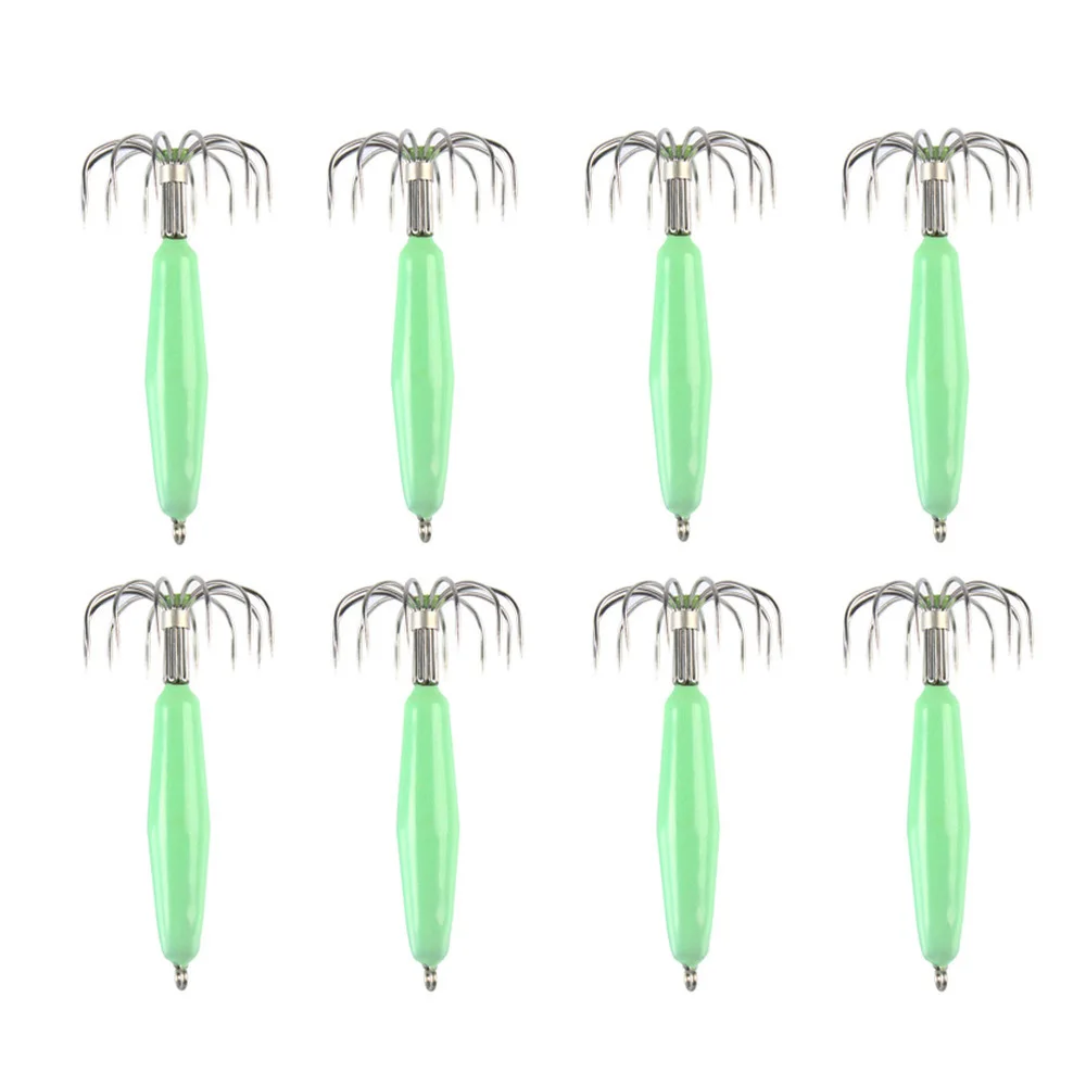 Stainless Steel Luminous Squid Hook Without Barb 12 Needle Blowing Umbrella Hook Eight Claw Fish Hook Squid Fishing Hook jooyoo
Stainless Steel Luminous Squid Hook Without Barb 12 Needle Blowing Umbrella Hook Eight Claw Fish Hook Squid Fishing Hook jooyoo
