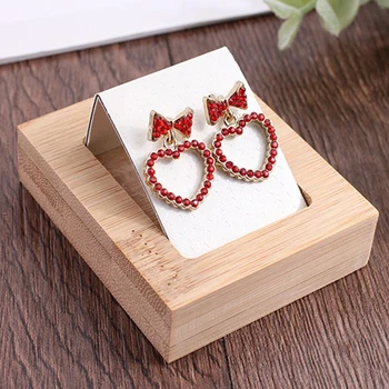 Earring Cards Velvet/Leatherette Bamboo Earrings Display Card Holder for Jewelry Accessory Display Jewelry Packaging 3 Colors
Earring Cards Velvet/Leatherette Bamboo Earrings Display Card Holder for Jewelry Accessory Display Jewelry Packaging 3 Colors