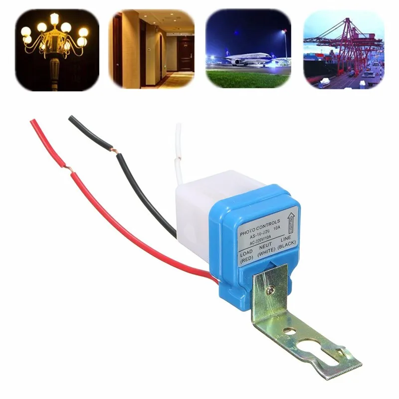 Rainproof A10 Light Control Switch AC 220V DC 12V 24V Auto Photocell Street Compatible With Resistors Photoswitch Sensor
Rainproof A10 Light Control Switch AC 220V DC 12V 24V Auto Photocell Street Compatible With Resistors Photoswitch Sensor