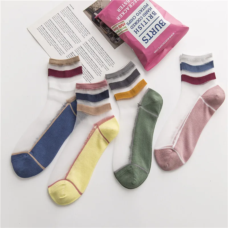 Elegant Women Korean Style Transparent Color Socks Comfortable Sheer Silk High Elasticity Lady Mid Tube Sock Mesh Short Socks
Elegant Women Korean Style Transparent Color Socks Comfortable Sheer Silk High Elasticity Lady Mid Tube Sock Mesh Short Socks