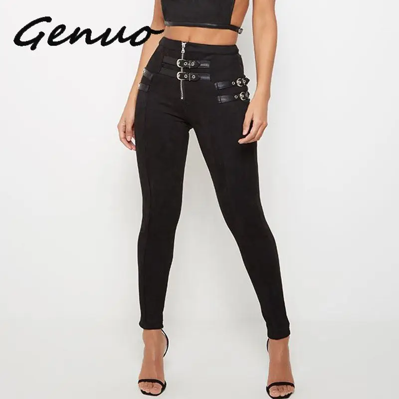 Articat High Waist Suede Leather Autumn Pants Women Leggings Zipper Belt Buckle Skinny Pencil Pants Women Trousers Casual Pants
Articat High Waist Suede Leather Autumn Pants Women Leggings Zipper Belt Buckle Skinny Pencil Pants Women Trousers Casual Pants