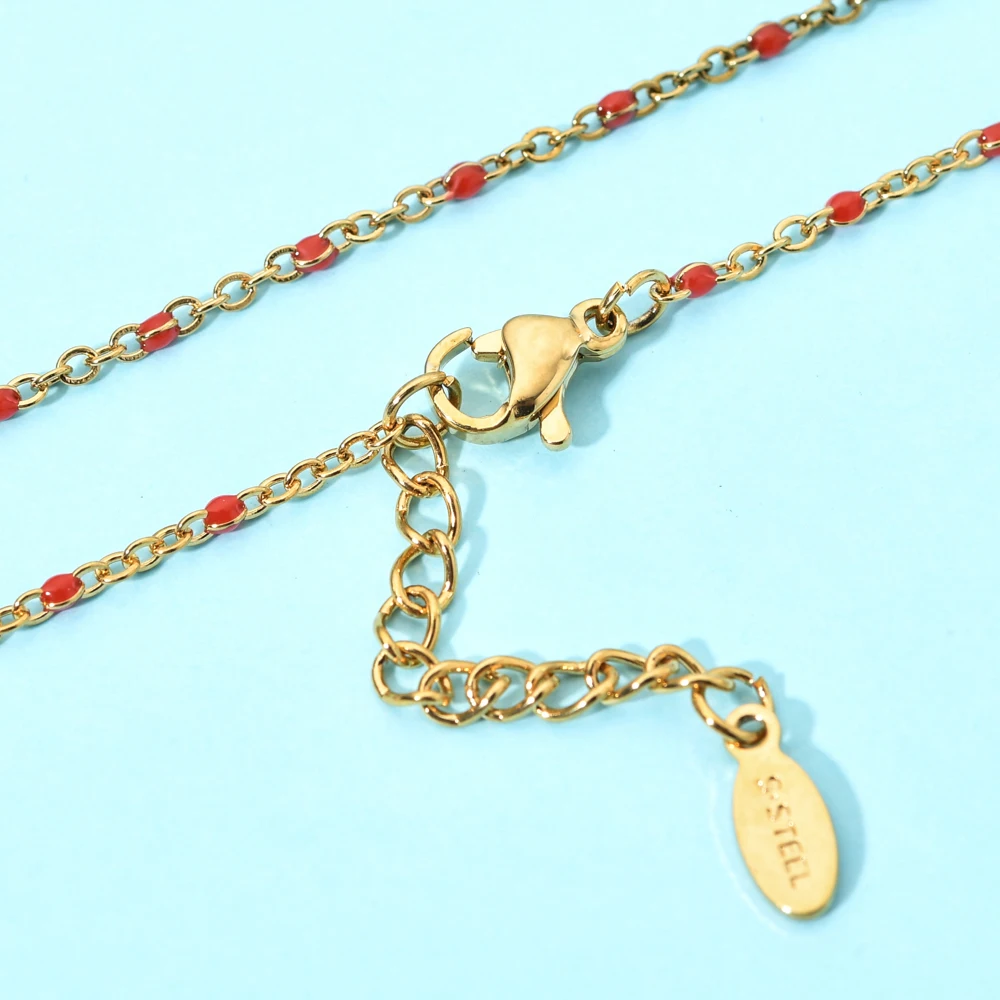 ZMZY модные эмалированные цепочки ожерелье браслет Ювелирные наборы из