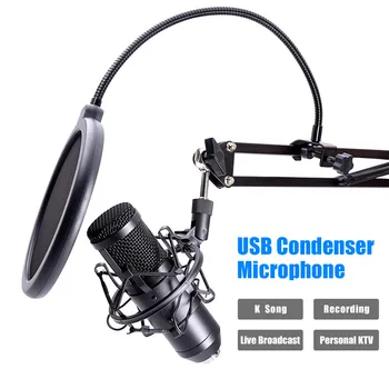 Condenser Recording Microphone for PC Computer Professional USB Microphone Wired Mic with Stand for Karaoke Studio Recording
Condenser Recording Microphone for PC Computer Professional USB Microphone Wired Mic with Stand for Karaoke Studio Recording