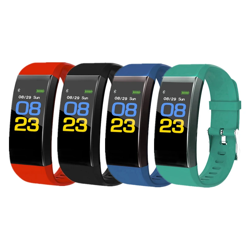 1PCs Fitness Pedometer Sports Watch Bluetooth Waterproof Belt Call Message Reminder Heart Rate Men Women Bracelet Wristwatches | Спорт и