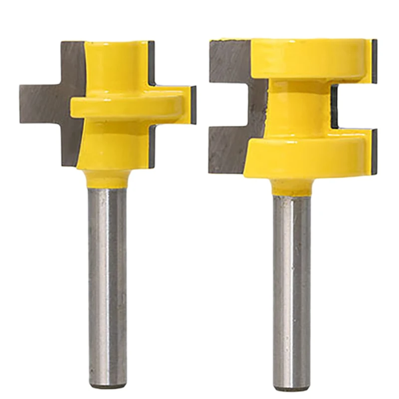 EASY-2Pcs 1/4-Handle 3 Tooth T-Slot Milling Cutters Carving Machine Yellow Painted Floor Knife Panel Knife Sickle Shank Tenon Cu
EASY-2Pcs 1/4-Handle 3 Tooth T-Slot Milling Cutters Carving Machine Yellow Painted Floor Knife Panel Knife Sickle Shank Tenon Cu