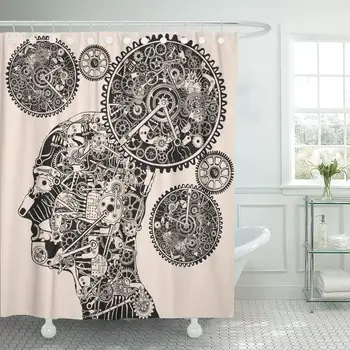 Steampunk Time Gear Clock Drawing Brain Watch Shower Curtain Waterproof Polyester Fabric 72 x 78 Inches Set with Hooks
Steampunk Time Gear Clock Drawing Brain Watch Shower Curtain Waterproof Polyester Fabric 72 x 78 Inches Set with Hooks