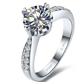 Lab Grown 1Ct 6.5mm VVS1 D-E Moissanite Diamond Engagement Ring Test Positive as Real Diamond 925 Sterling Silver Ring
Lab Grown 1Ct 6.5mm VVS1 D-E Moissanite Diamond Engagement Ring Test Positive as Real Diamond 925 Sterling Silver Ring
