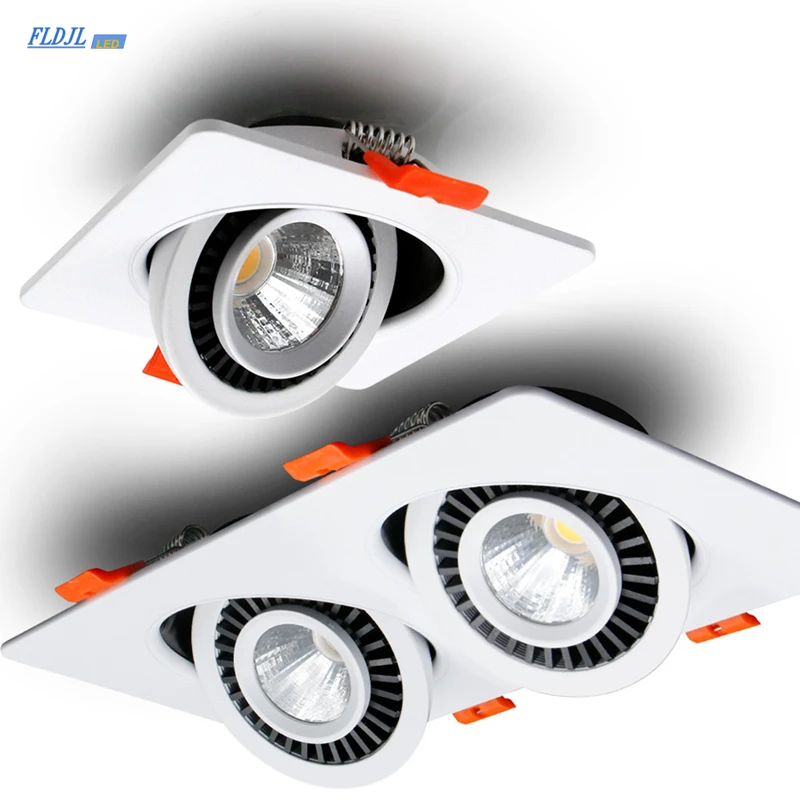 Dimmable Led Downlight Single/Double Head Spot Led Recessed Downlight Angle Adjustable Living Room Bedroom Kitchen Ceiling Lamp
Dimmable Led Downlight Single/Double Head Spot Led Recessed Downlight Angle Adjustable Living Room Bedroom Kitchen Ceiling Lamp