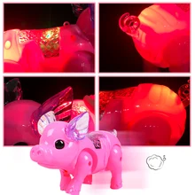 

Flashing Walking Pig Toys Boys Funny Musical Pig Electronic Pets Toy Children Interactive Gadgets Electronic Toys Boy Girl Gifts