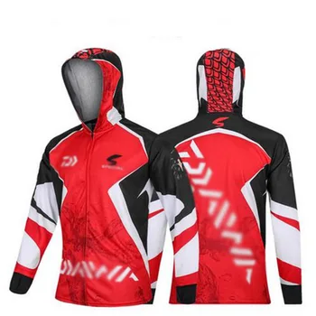New Arrival Men DAIWA Fishing Jackets Top Quality Quick Dry Breathable Fishing Shirts Outdoor Hooded Cycling Clothes
New Arrival Men DAIWA Fishing Jackets Top Quality Quick Dry Breathable Fishing Shirts Outdoor Hooded Cycling Clothes