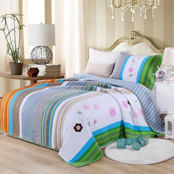 1Pc Bed Cover+1Pc Pillowcase Youthful Stripes Bedding Set Children Bedspread Cotton Quilt Sprouting Floret Blanket Single Bed
1Pc Bed Cover+1Pc Pillowcase Youthful Stripes Bedding Set Children Bedspread Cotton Quilt Sprouting Floret Blanket Single Bed