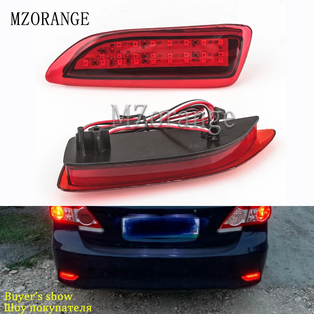 MZORANGE 2xReflector Rear Back Tail LED Bumper Brake Stop Running Light Fog Lights For Toyota Corolla/For Lexus CT200h recommend 
MZORANGE 2xReflector Rear Back Tail LED Bumper Brake Stop Running Light Fog Lights For Toyota Corolla/For Lexus CT200h recommend