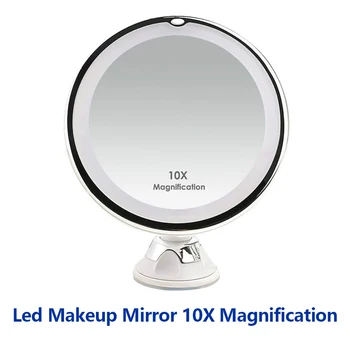 Makeup Mirror LED 10X Magnifying Vanity Mirror Touch Screen Suction Cup Cosmetic Mirror 360° Rotation Portable Makeup Mirrors
Makeup Mirror LED 10X Magnifying Vanity Mirror Touch Screen Suction Cup Cosmetic Mirror 360° Rotation Portable Makeup Mirrors