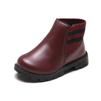 Kids Boots Children Fly Knitting Martin Boots Pu Leather Snow Shoes Student Short Booties Plus Velvet Keep Warm SC135
Kids Boots Children Fly Knitting Martin Boots Pu Leather Snow Shoes Student Short Booties Plus Velvet Keep Warm SC135