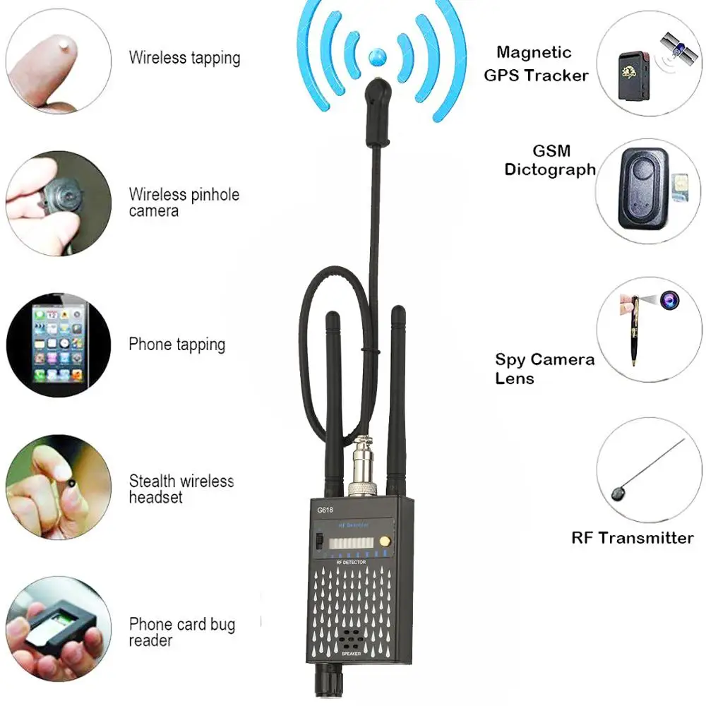 2G 3G 4G Mobile Phone Bug Detector, Full Range Camera and Bug Detector Wireless Bug Detector with Stronger Sensitivity
2G 3G 4G Mobile Phone Bug Detector, Full Range Camera and Bug Detector Wireless Bug Detector with Stronger Sensitivity
