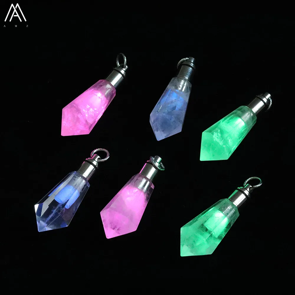 Hexagonal Pink Quartz Perfume Bottle Pendant Necklace With LED Night Light,Natural Gems Stone Essential Oil Diffuser DT-01AMCJ
Hexagonal Pink Quartz Perfume Bottle Pendant Necklace With LED Night Light,Natural Gems Stone Essential Oil Diffuser DT-01AMCJ