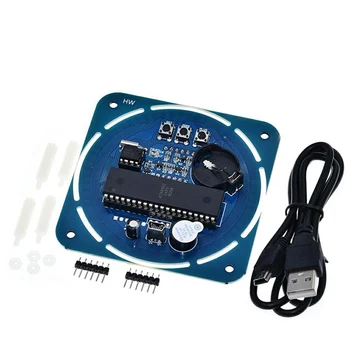 Rotation LED Electronic Clock Alarm Clock Module clock electronic watch alarm clock temperature display alarm 1pcs
Rotation LED Electronic Clock Alarm Clock Module clock electronic watch alarm clock temperature display alarm 1pcs