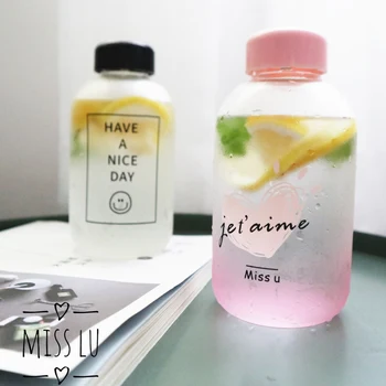 Creative Simple Gold Letters Frosted High Borosilicate Glass 400ml Large Capacity Outdoor Portable Heat Resistant Water Bottles 
Creative Simple Gold Letters Frosted High Borosilicate Glass 400ml Large Capacity Outdoor Portable Heat Resistant Water Bottles