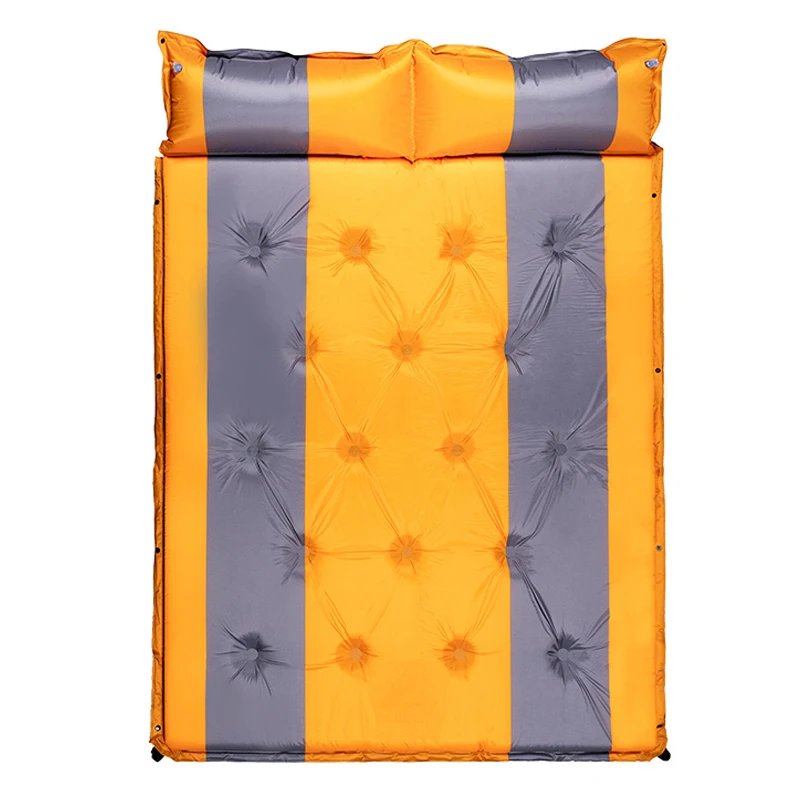 Double Self Inflating Sleeping Pad With Pillows Double Self Inflating Sleeping Pad With Pillows