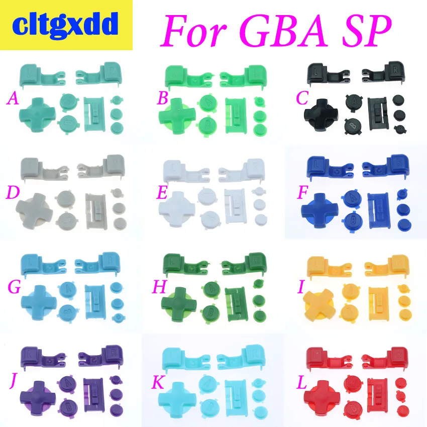 cltgxdd Plastic SET Full R L A B D-Pad Controller Buttons Keypads For Nintendo GameBoy Advance SP GBA Colorful | Электроника