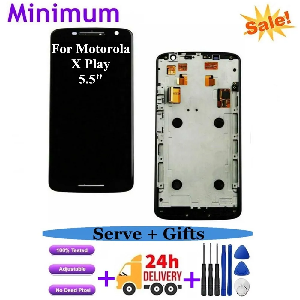 For Motorola Moto X Play XT1561 XT1562 5.5" LCD Display Touch Screen Digitizer Assembly With Frame Replacement LCDs + Gifts
For Motorola Moto X Play XT1561 XT1562 5.5" LCD Display Touch Screen Digitizer Assembly With Frame Replacement LCDs + Gifts