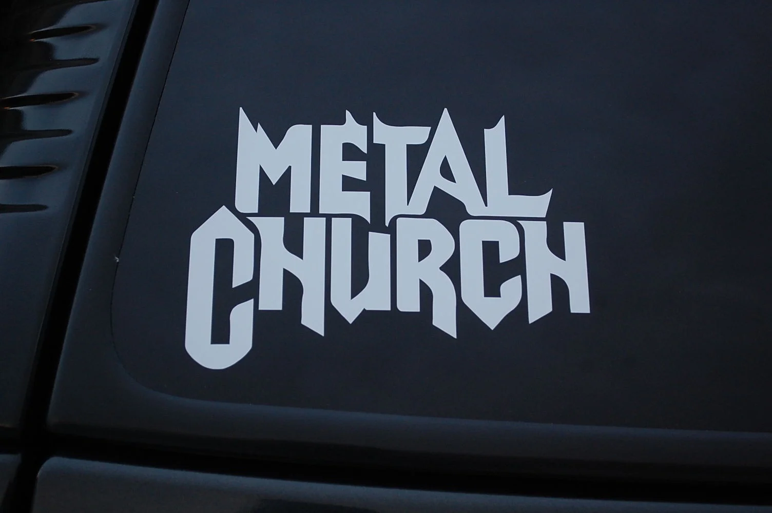 Для металлических виниловых наклеек Церковь (V264) рок-Death выберите цвет и размер!