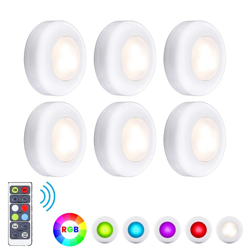 RGB 16 Colors Under Cabinet Light Dimmable Touch Sensor LED Night Lamps Battery Power Remote Control Wardrobe Lights
RGB 16 Colors Under Cabinet Light Dimmable Touch Sensor LED Night Lamps Battery Power Remote Control Wardrobe Lights