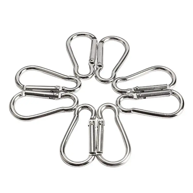 20Pcs Mini Silver Aluminum Spring Carabiner Snap Hook Keychain EDC Survival Outdoor Camping Tools size 45*21*5mm
20Pcs Mini Silver Aluminum Spring Carabiner Snap Hook Keychain EDC Survival Outdoor Camping Tools size 45*21*5mm