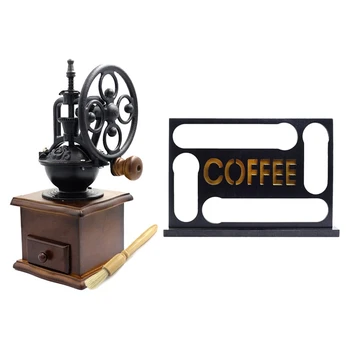 1Pcs Manual Coffee Grinder with Grind Settings and Catch Drawer & 1Pcs Wooden Coffee Capsule Holder 10-15 Cups
1Pcs Manual Coffee Grinder with Grind Settings and Catch Drawer & 1Pcs Wooden Coffee Capsule Holder 10-15 Cups