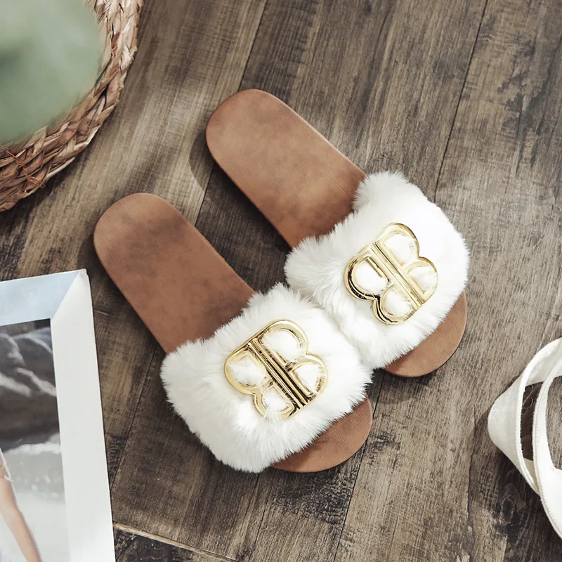 Women Plush Home Slippers Rabbit Fur Warm Shoes Woman Slip on Flats Cute Bowtie Female Slides Plus Size 41 Women Fur Slippers
Women Plush Home Slippers Rabbit Fur Warm Shoes Woman Slip on Flats Cute Bowtie Female Slides Plus Size 41 Women Fur Slippers
