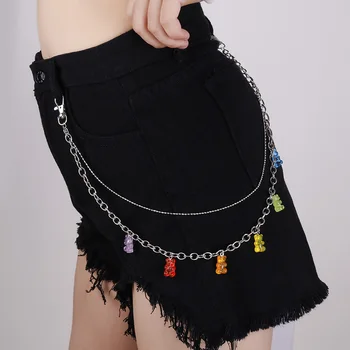 Cute Cartoon Mini Gummy Bear Belt Waist Chain for Women Alloy Beads Pants Chain Girl Hook Keychain Double Layer Jewelry Gifts 
Cute Cartoon Mini Gummy Bear Belt Waist Chain for Women Alloy Beads Pants Chain Girl Hook Keychain Double Layer Jewelry Gifts