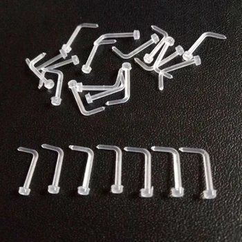 20pcs/lot Clear Transparent Invisible Twist Flat Curved Nose Ring Nose Stud Rings Tragus Ear Piercing Nose Nail Body Jewelry
20pcs/lot Clear Transparent Invisible Twist Flat Curved Nose Ring Nose Stud Rings Tragus Ear Piercing Nose Nail Body Jewelry