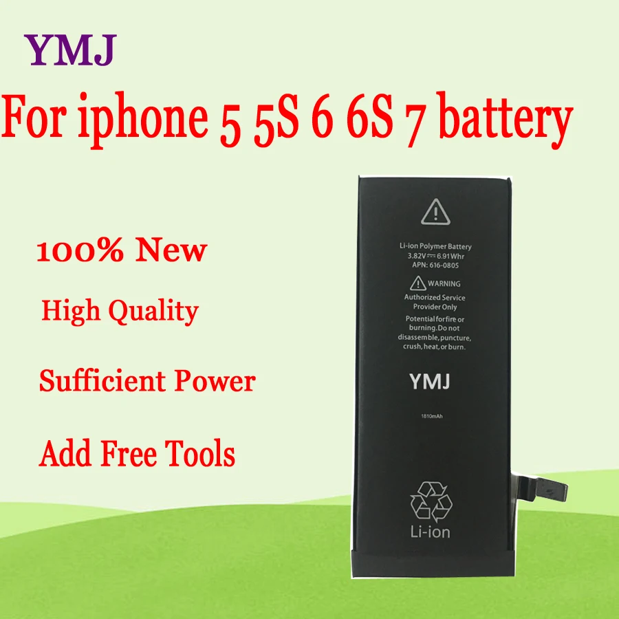 100%New for Apple Cell-Phone 5 5S 6 6S 7 Battery Replacement Bateria Mobile Battery With free tools
100%New for Apple Cell-Phone 5 5S 6 6S 7 Battery Replacement Bateria Mobile Battery With free tools