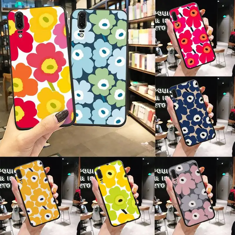 Marimekko flowers color Black TPU Soft Phone Case Funda For Huawei P9 P10 P20 P30 Lite 2016 2017 2019 plus pro P smart
Marimekko flowers color Black TPU Soft Phone Case Funda For Huawei P9 P10 P20 P30 Lite 2016 2017 2019 plus pro P smart