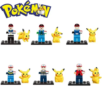 8pcs Pokemon toy Pikachu Jenny Turtle Miao Frog Seed Children's Assembled Building Block Toys Compatible with lego 
8pcs Pokemon toy Pikachu Jenny Turtle Miao Frog Seed Children's Assembled Building Block Toys Compatible with lego
