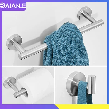 Towel Bar Set Stainless Steel Towel Rack Hanging Holder Toilet Paper Holder Wall Mounted Coat Robe Hook Bathroom Hook for Towels
Towel Bar Set Stainless Steel Towel Rack Hanging Holder Toilet Paper Holder Wall Mounted Coat Robe Hook Bathroom Hook for Towels