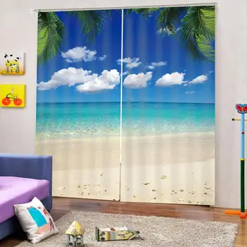 blue beach curtains Luxury Blackout 3D Window Curtains For Living Room Bedroom landscape curtain 
blue beach curtains Luxury Blackout 3D Window Curtains For Living Room Bedroom landscape curtain