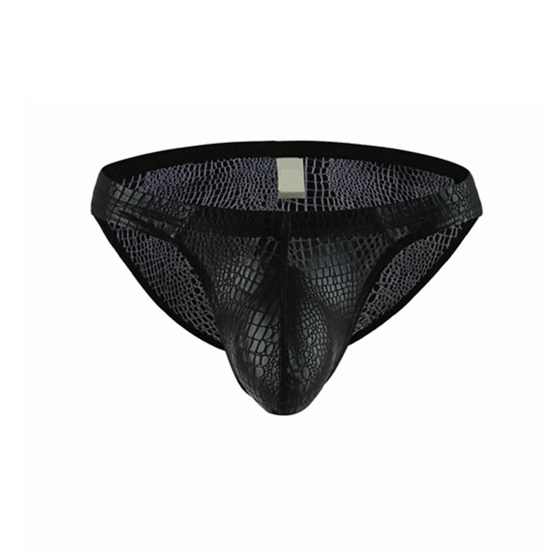 Sexy Men's Leather Briefs Jockstrap Thongs Stretch Sissy Pouch Panties Underwear Mini Male Snake Skin Pattern Comforty G-string
Sexy Men's Leather Briefs Jockstrap Thongs Stretch Sissy Pouch Panties Underwear Mini Male Snake Skin Pattern Comforty G-string