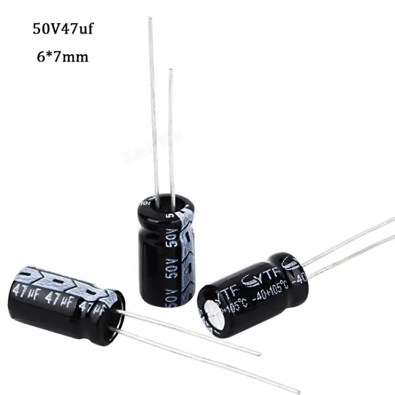 20 шт./лот 47 мкФ 50 в алюминиевый электролитический конденсатор 47 мкФ Ф 50 в 6*7 электролитический конденсатор 50 в 47 мкФ 
20 шт./лот 47 мкФ 50 в алюминиевый электролитический конденсатор 47 мкФ Ф 50 в 6*7 электролитический конденсатор 50 в 47 мкФ
