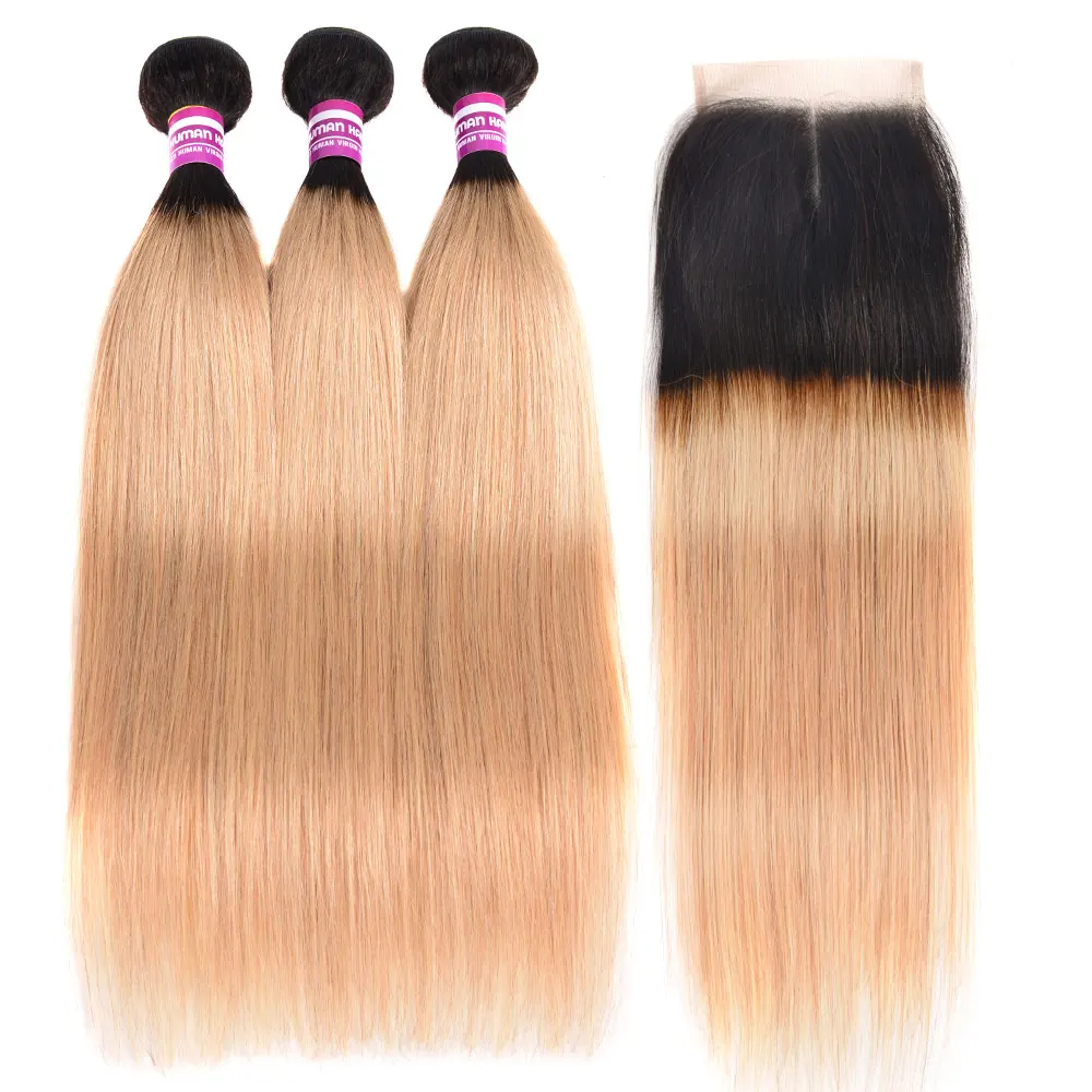 3/4 T1b 27 Ombre Straight Hair Bundles With Closure Colored Roots Remy Human Hair Extension Malaysian Hair Bundles With Closure
3/4 T1b 27 Ombre Straight Hair Bundles With Closure Colored Roots Remy Human Hair Extension Malaysian Hair Bundles With Closure