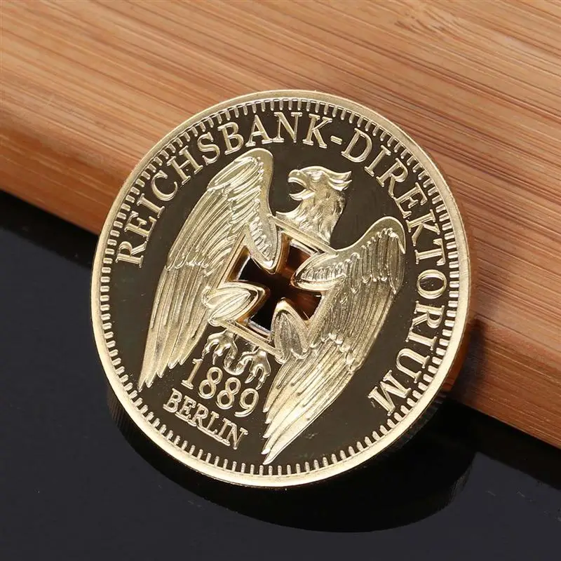 1pc Commemorative Coin German Imperial Bank Gold-Plated Cross Eagle Challenges Coin Collectibles Souvenir Badge Crafts
1pc Commemorative Coin German Imperial Bank Gold-Plated Cross Eagle Challenges Coin Collectibles Souvenir Badge Crafts
